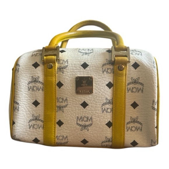 MCM Handbags - MCM Visetos Boston Satchel